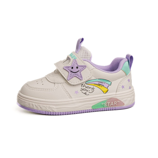 Kids Star & Baby White purple shoe