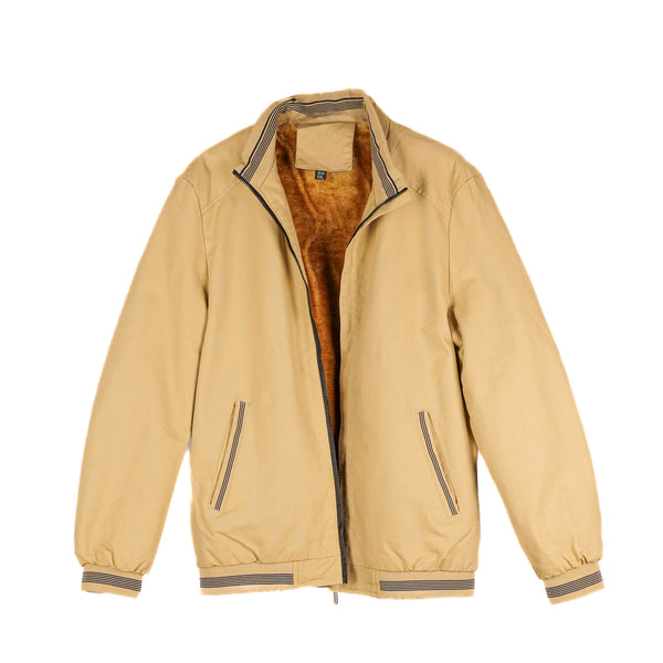 Men's Beige Quilted Jacket